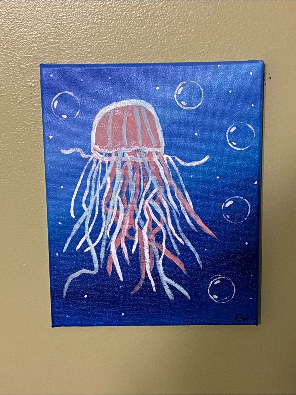 Jellyfish Acrylic Painting
